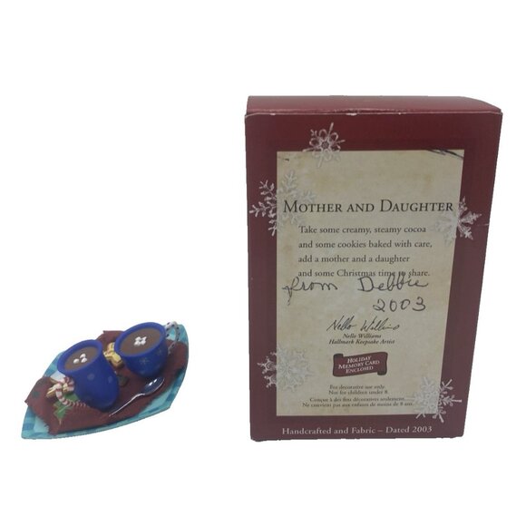 Vintage Hallmark Keepsake Ornament 2003 Mother & Daughter Clip On Christmas - Picture 4 of 13